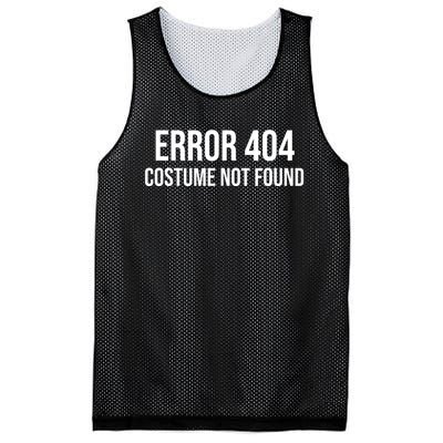 Error 404 Costume Not Found Funny Halloween Costume Mesh Reversible Basketball Jersey Tank