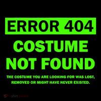 Error 404 Costume Not Found Halloween Matching Button