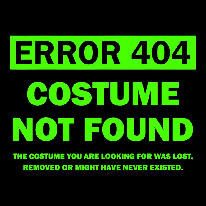 Error 404 Costume Not Found Halloween Matching Metallic Star Ornament