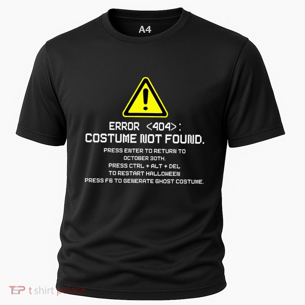 Error 404 Costume Not Found Funny Halloween Cooling Performance Crew T-Shirt