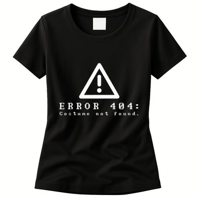 Error 404 Costume Not Found Funny Halloween Computer Geek Women's T-Shirt