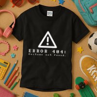 Error 404 Costume Not Found Funny Halloween Computer Geek Kids T-Shirt