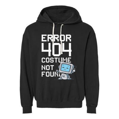 Error 404 Costume Not Found Halloween Geek Matching Garment-Dyed Fleece Hoodie