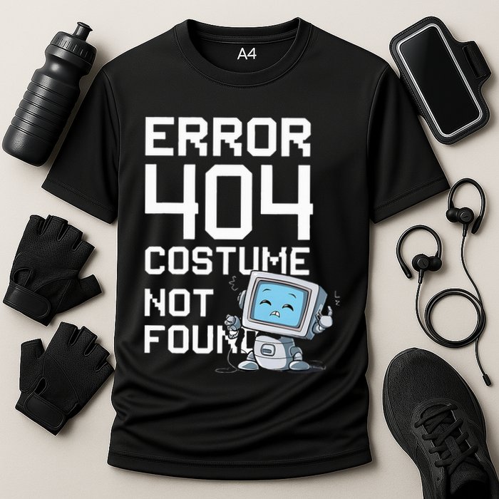 Error 404 Costume Not Found Halloween Geek Matching Cooling Performance Crew T-Shirt