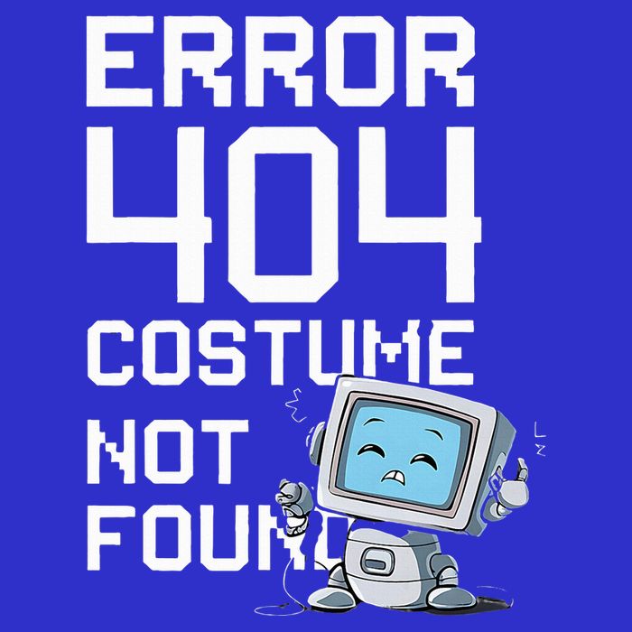 Error 404 Costume Not Found Halloween Geek Matching Mousepad
