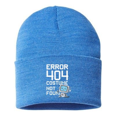 Error 404 Costume Not Found Halloween Geek Matching Sustainable Knit Beanie