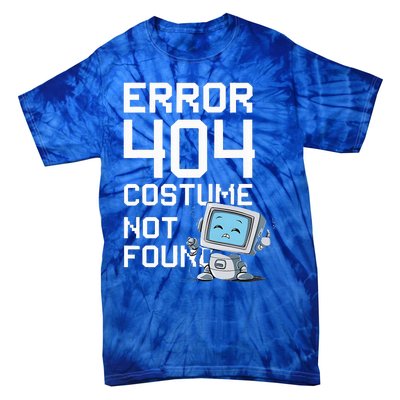 Error 404 Costume Not Found Halloween Geek Matching Tie-Dye T-Shirt