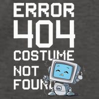 Error 404 Costume Not Found Halloween Geek Matching Vector Backpack