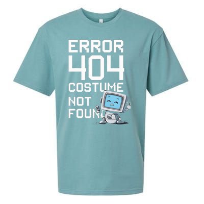 Error 404 Costume Not Found Halloween Geek Matching Sueded Cloud Jersey T-Shirt