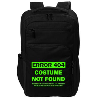 Error 404 Costume Not Found Halloween Matching Impact Tech Backpack