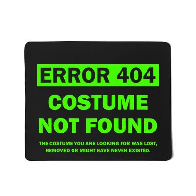 Error 404 Costume Not Found Halloween Matching Mousepad