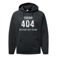 Error 404 Costume Not Found Funny Lazy Halloween Performance Fleece Hoodie