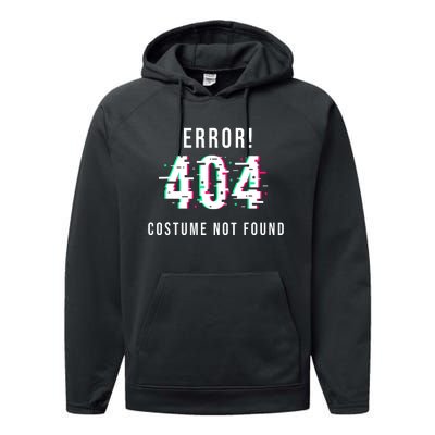 Error 404 Costume Not Found Funny Lazy Halloween Performance Fleece Hoodie