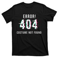 Error 404 Costume Not Found Funny Lazy Halloween T-Shirt