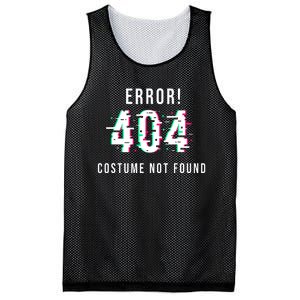 Error 404 Costume Not Found Funny Lazy Halloween Mesh Reversible Basketball Jersey Tank