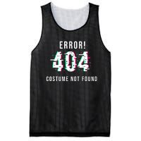 Error 404 Costume Not Found Funny Lazy Halloween Mesh Reversible Basketball Jersey Tank