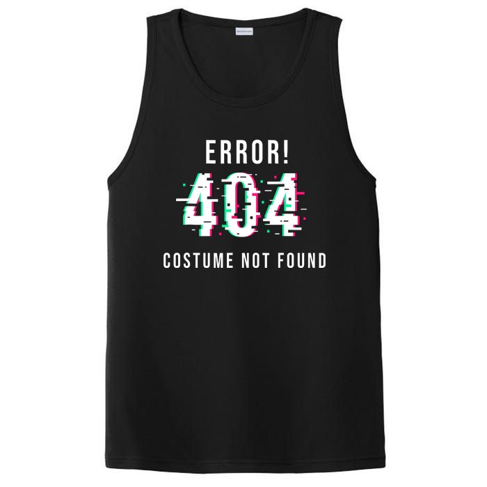 Error 404 Costume Not Found Funny Lazy Halloween PosiCharge Competitor Tank