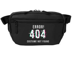 Error 404 Costume Not Found Funny Lazy Halloween Crossbody Pack