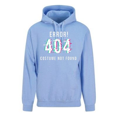 Error 404 Costume Not Found Funny Lazy Halloween Unisex Surf Hoodie