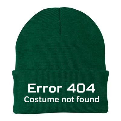 Error 404 Costume Not Found Funny Lazy Halloween Knit Cap Winter Beanie