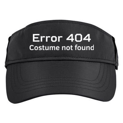 Error 404 Costume Not Found Funny Lazy Halloween Adult Drive Performance Visor