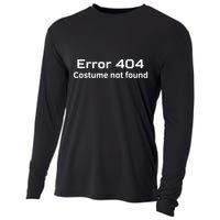 Error 404 Costume Not Found Funny Lazy Halloween Cooling Performance Long Sleeve Crew