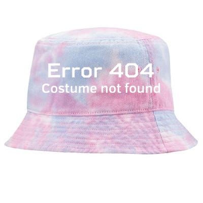 Error 404 Costume Not Found Funny Lazy Halloween Tie-Dyed Bucket Hat