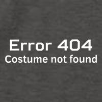 Error 404 Costume Not Found Funny Lazy Halloween Vector Backpack