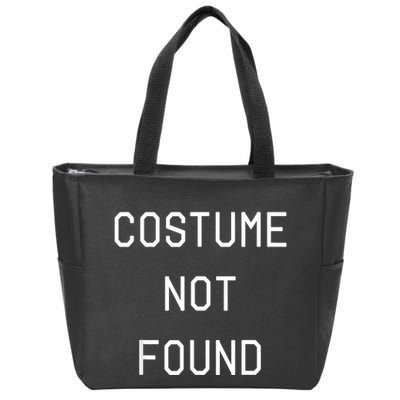 Error 404 Costume Not Found Funny Couples Matching Halloween Zip Tote Bag