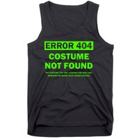 Error 404 Costume Not Found Halloween Matching Tank Top