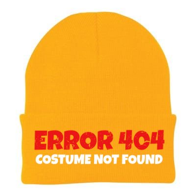 Error 404 Costume Not Found Nerds Halloween Costume Gift Knit Cap Winter Beanie