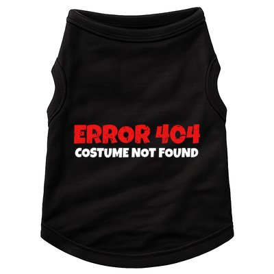 Error 404 Costume Not Found Nerds Halloween Costume Gift Doggie Tank