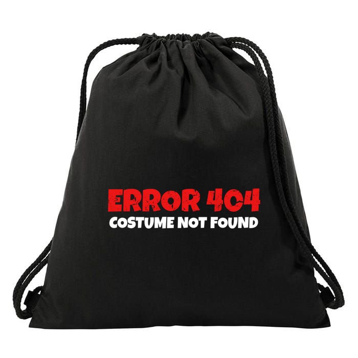 Error 404 Costume Not Found Nerds Halloween Costume Gift Drawstring Bag