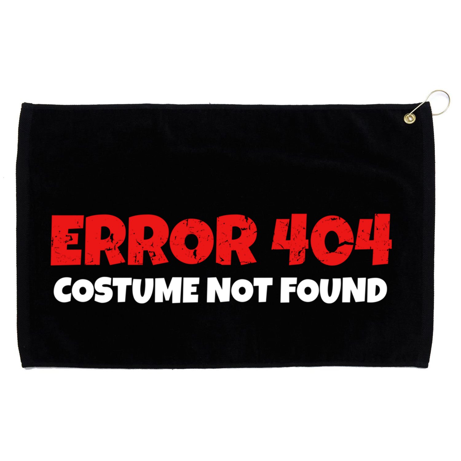 Error 404 Costume Not Found Nerds Halloween Costume Gift Grommeted Golf Towel