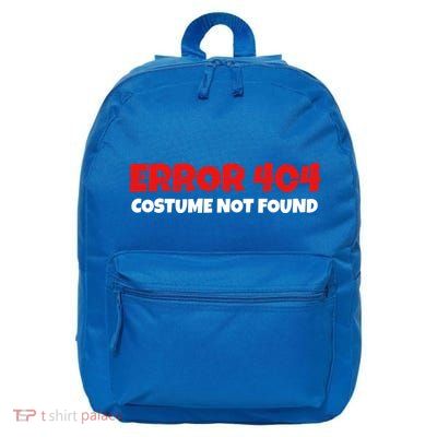 Error 404 Costume Not Found Nerds Halloween Costume Gift 16 in Basic Backpack