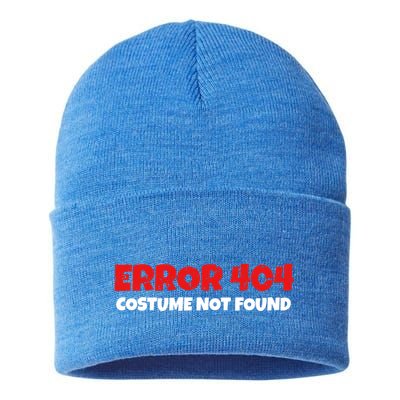 Error 404 Costume Not Found Nerds Halloween Costume Gift Sustainable Knit Beanie