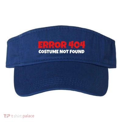 Error 404 Costume Not Found Nerds Halloween Costume Gift Visor