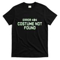 Error 404 Costume Funny Lazy Halloween T-Shirt