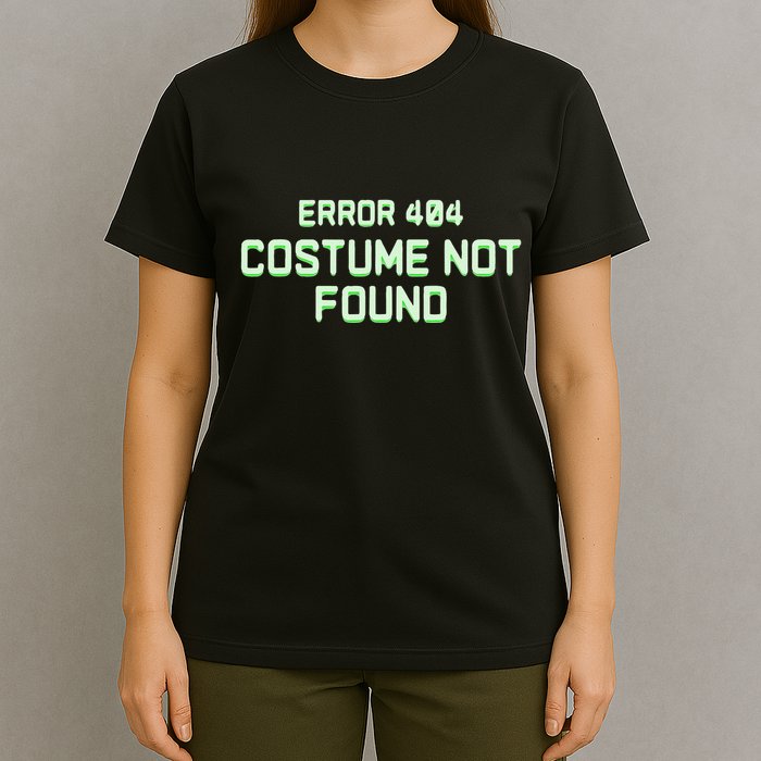 Error 404 Costume Funny Lazy Halloween T-Shirt