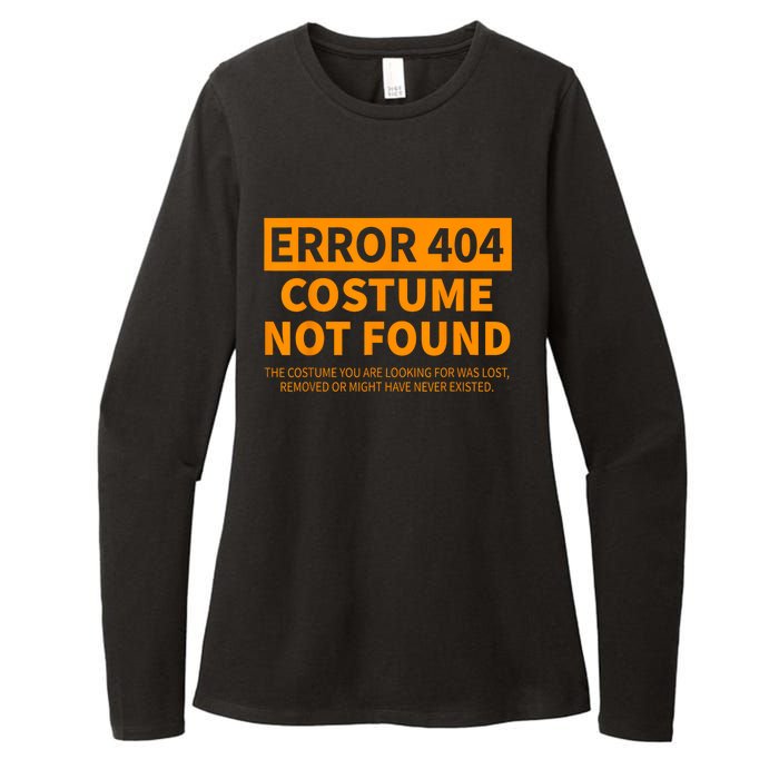 Error 404 Costume Not Found Matching Funny Lazy Halloween Womens CVC Long Sleeve Shirt