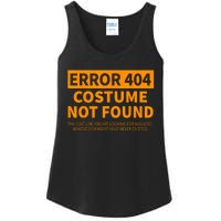 Error 404 Costume Not Found Matching Funny Lazy Halloween Ladies Essential Tank