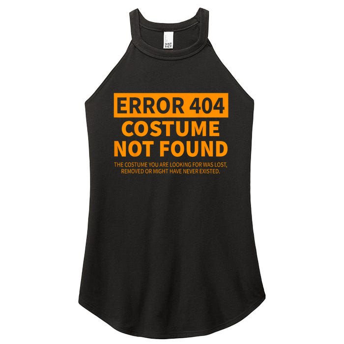 Error 404 Costume Not Found Matching Funny Lazy Halloween Women's Perfect Tri Rocker Tank