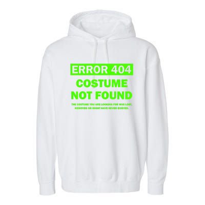 Error 404 Costume Not Found Halloween Matching Garment-Dyed Fleece Hoodie