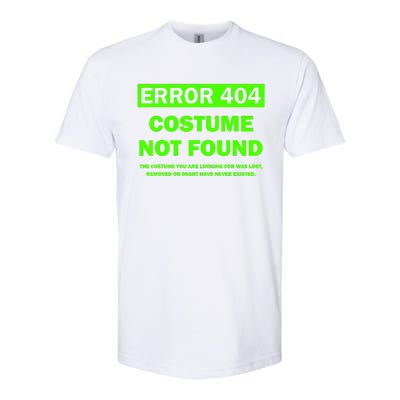 Error 404 Costume Not Found Halloween Matching Softstyle CVC T-Shirt