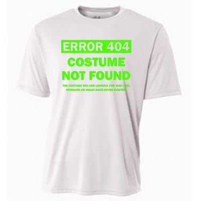 Error 404 Costume Not Found Halloween Matching Cooling Performance Crew T-Shirt