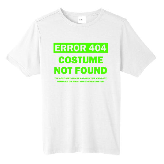 Error 404 Costume Not Found Halloween Matching Tall Fusion ChromaSoft Performance T-Shirt