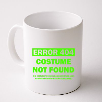 Error 404 Costume Not Found Halloween Matching Coffee Mug