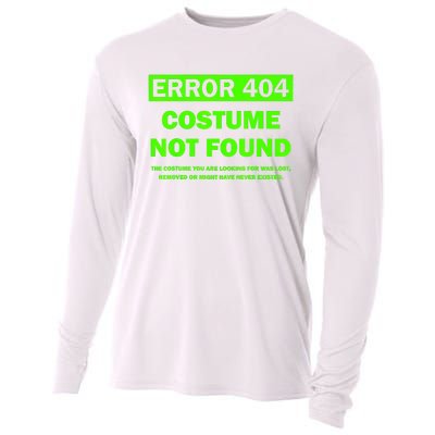 Error 404 Costume Not Found Halloween Matching Cooling Performance Long Sleeve Crew