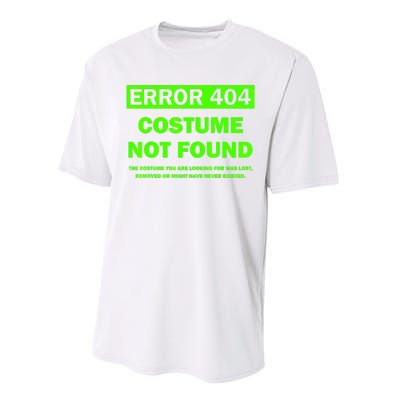 Error 404 Costume Not Found Halloween Matching Performance Sprint T-Shirt