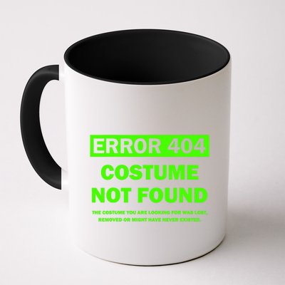Error 404 Costume Not Found Halloween Matching Coffee Mug